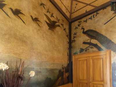 ...tra pavoni, beccacce e pernici